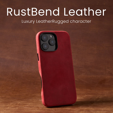 RustBend Leather iPhone 16 Case