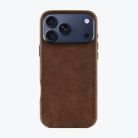 RustBend Leather iPhone 17 Case