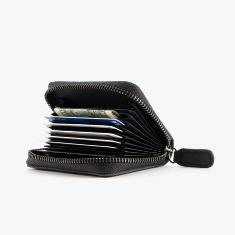 Alcantara Zipper Wallet
