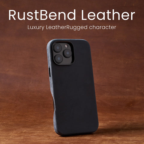 RustBend Leather iPhone 16 Case