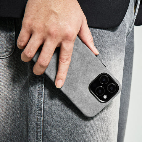 Alcantara iPhone 14 and Older Full-Wrap Case