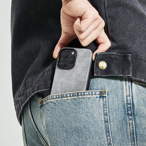 Alcantara iPhone 14 and Older Back-Wrap Case