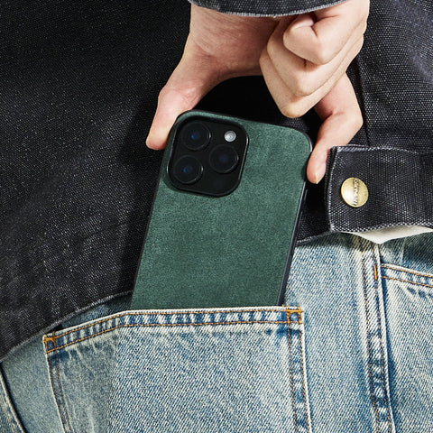 Alcantara iPhone 14 and Older Back-Wrap Case