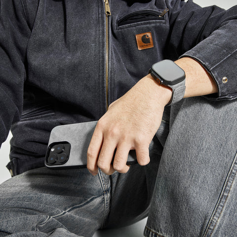 Alcantara iPhone 14 and Older Back-Wrap Case