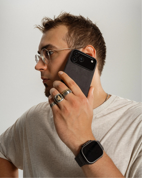 Alcantara iPhone 17 Full-Wrap Case