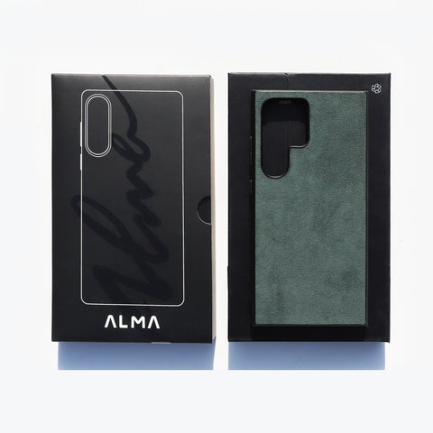 Alcantara Samsung Galaxy S24-25 Series Case (Forest Green)