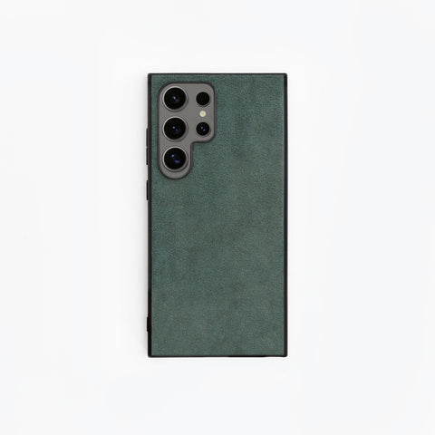 Alcantara Samsung Galaxy S24-25 Series Case (Forest Green)