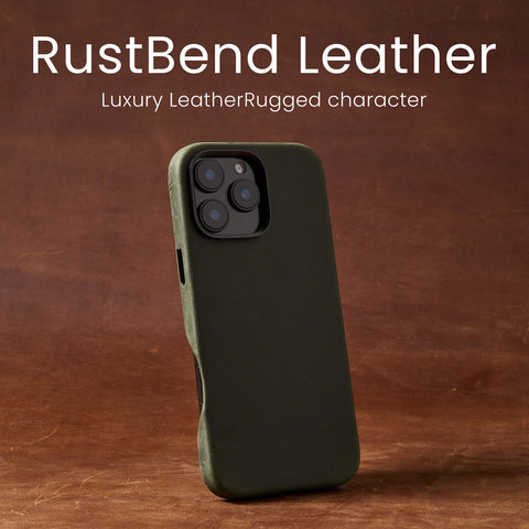RustBend Leather iPhone 16 Case