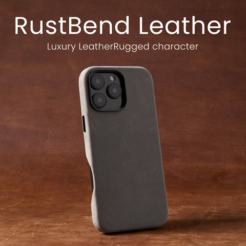 RustBend Leather iPhone 16 Case