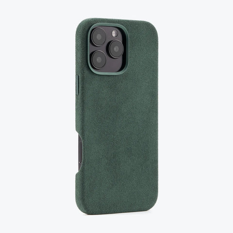 Alcantara Full-Wrap iPhone Case (Forest Green)