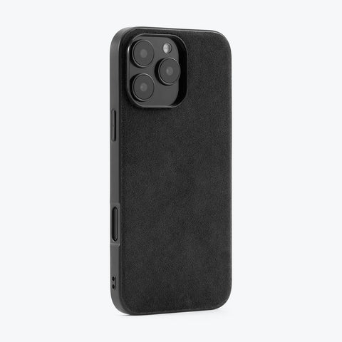 Alcantara Back-Wrap iPhone Case (Black)