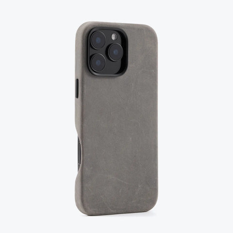 RustBend Leather iPhone Case  (Gray)