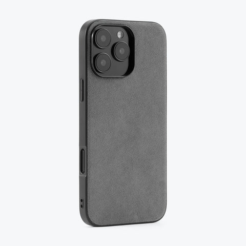 Alcantara Back-Wrap iPhone Case (Gray)