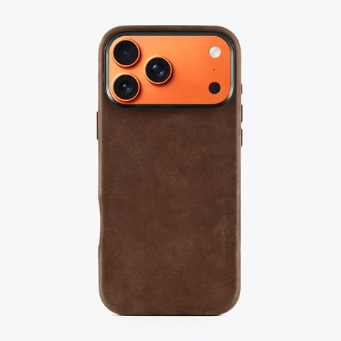 RustBend Leather iPhone 17 Case