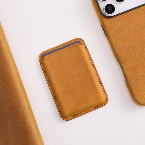 RustBend Leather MagSafe Cardholder