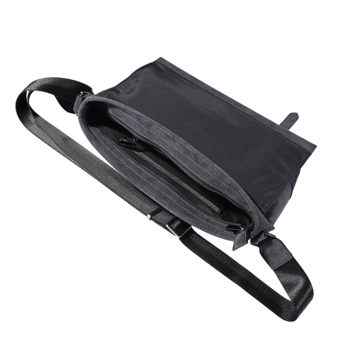 Premium Alcantara Crossbody Bag, Luxury Business Messenger Bag, Anti-Scratch Durable Sling Shoulder Purse, Versatile for Office Work Travel Daily Casual (Black)