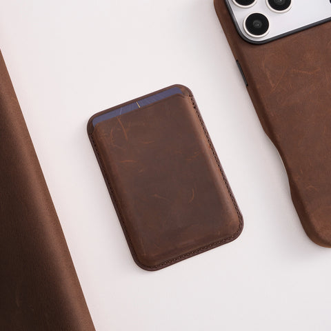 RustBend Leather MagSafe Cardholder