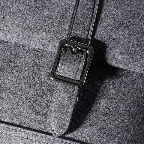 Premium Alcantara Crossbody Bag, Luxury Business Messenger Bag, Anti-Scratch Durable Sling Shoulder Purse, Versatile for Office Work Travel Daily Casual (Black)