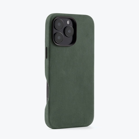 RustBend Leather iPhone Case  (Forest Green)