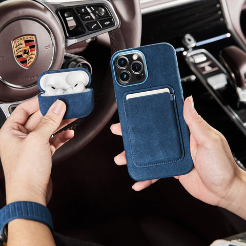 Alcantara AirPods Pro Case (Navy Blue)