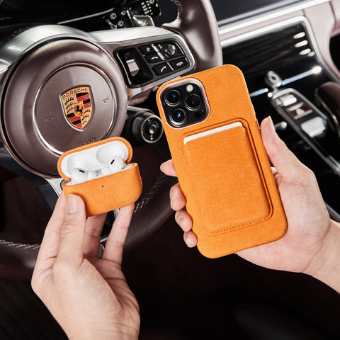 Alcantara AirPods Pro Case (Orange)