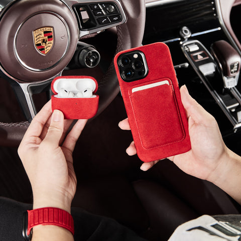 Alcantara AirPods Pro Case (Red)