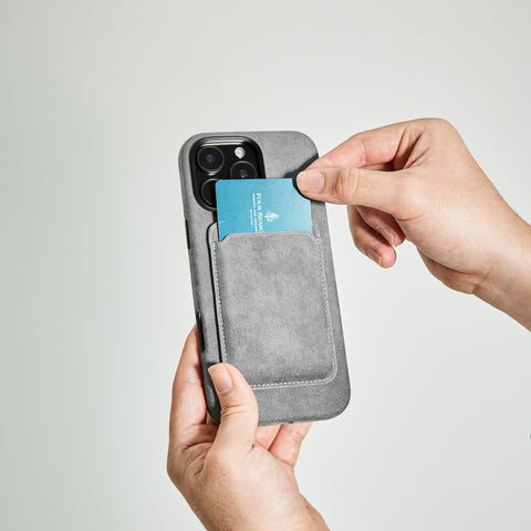 Alcantara MagSafe Phone Cardholder