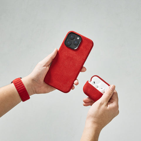 Alcantara AirPods Pro Case (Red)