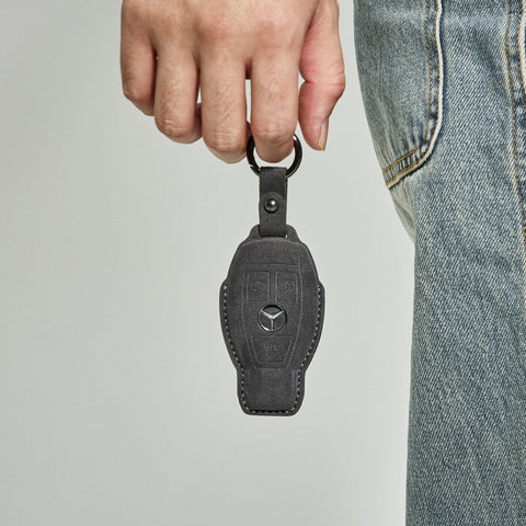 Alcantara Car Key Fob Cover For Mercedes-Benz