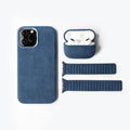 Alcantara AirPods Pro Case (Navy Blue) - ALMA