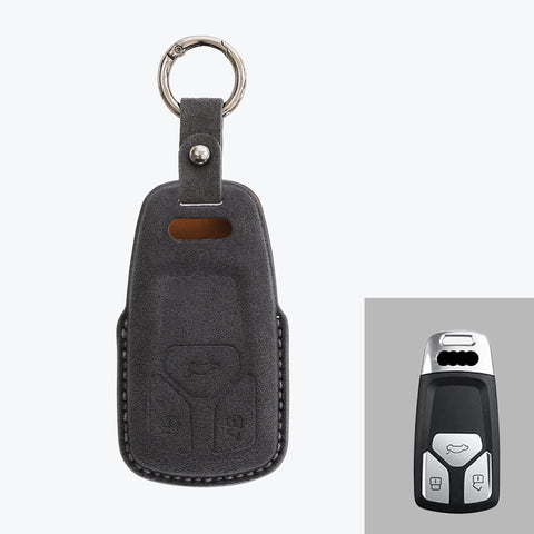 Alcantara Car Key Fob Cover For Audi