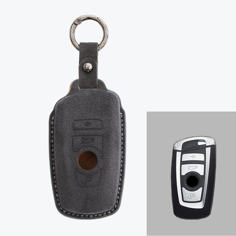 Alcantara Car Key Fob Cover For BMW