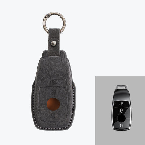 Alcantara Car Key Fob Cover For Mercedes-Benz