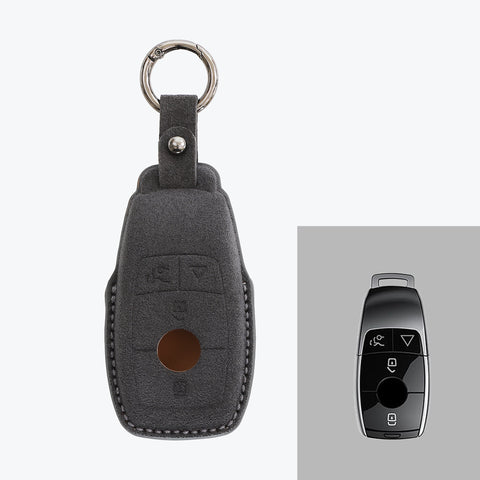 Alcantara Car Key Fob Cover For Mercedes-Benz