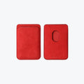 Alcantara MagSafe Phone Cardholder (Red) - ALMA