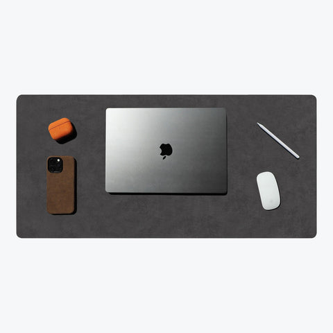 Alcantara Desk Mat (Large, Black) - ALMA