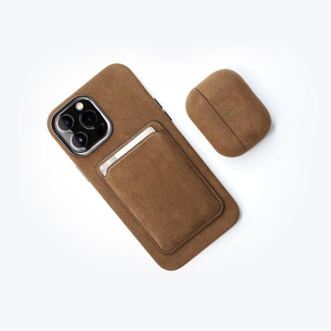 Alcantara AirPods Pro Case (Brown) - ALMA