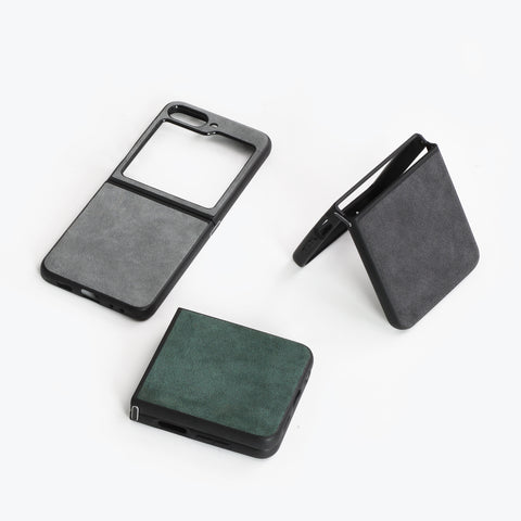 Alcantara Samsung Flip 5/6 Case (Forest Green)