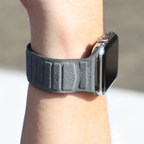 Alcantara Apple Watch Magnetic Bands Version 2 (Gray)