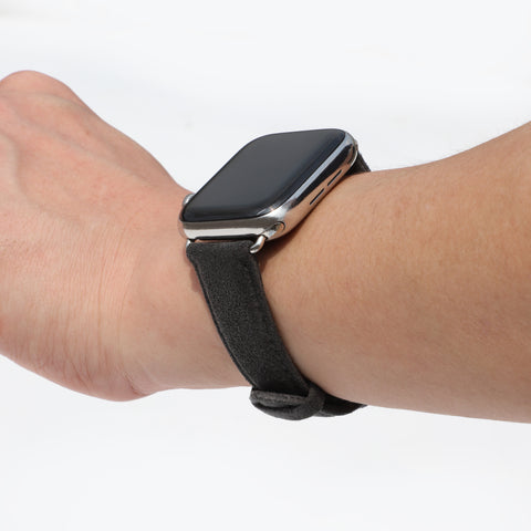 Alcantara Apple Watch Buckle Bands (Black)