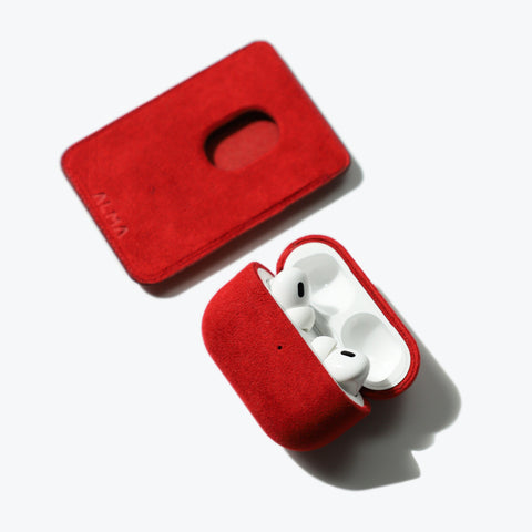 Alcantara AirPods Pro Case (Red) - ALMA