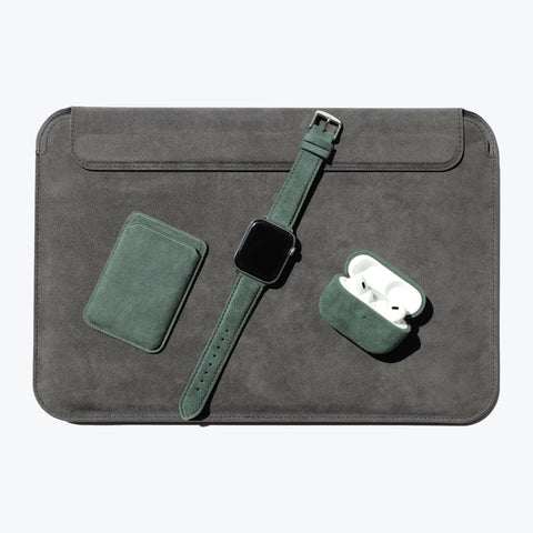 Alcantara AirPods Pro Case (Forest Green) - ALMA