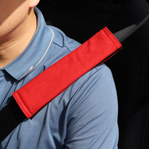 Alcantara Seat Belt Cover, Set of 2