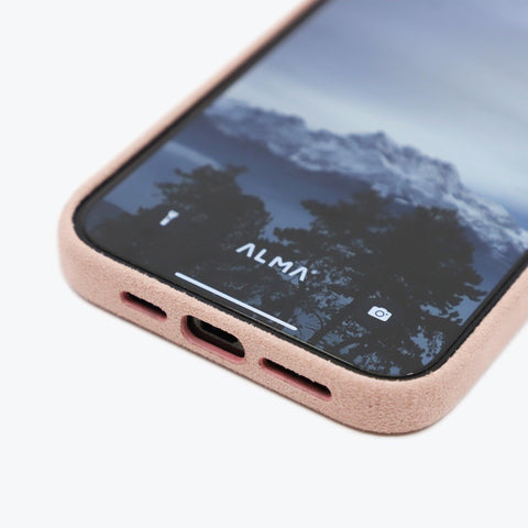 Alcantara iPhone Case (Nude Pink) - ALMA