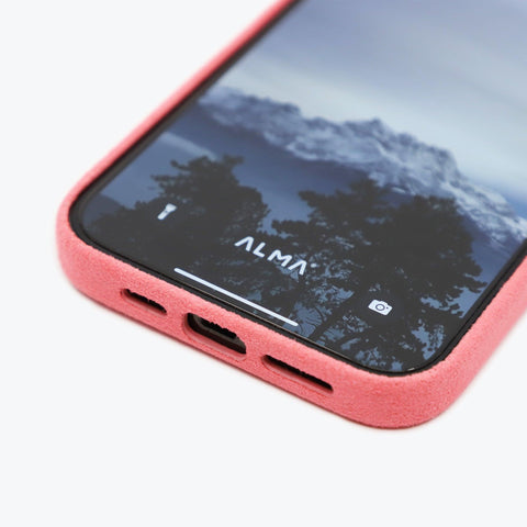 Alcantara iPhone Case (Pink) - ALMA