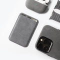 Alcantara MagSafe Phone Cardholder (Gray) - ALMA